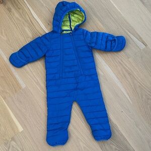 L.L. Bean Blue Quilted baby bunting